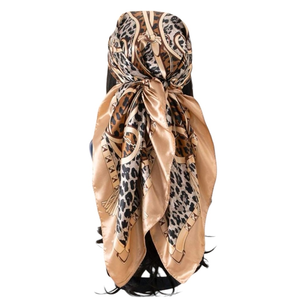 Leopard Print Scarf Size Large